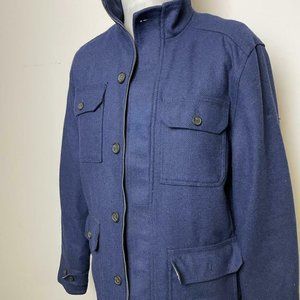 TIMBERLAND MEN'S MT.HAYES NAVY WOOL BLEND COAT 8146J-019 SIZES: M-L-XL